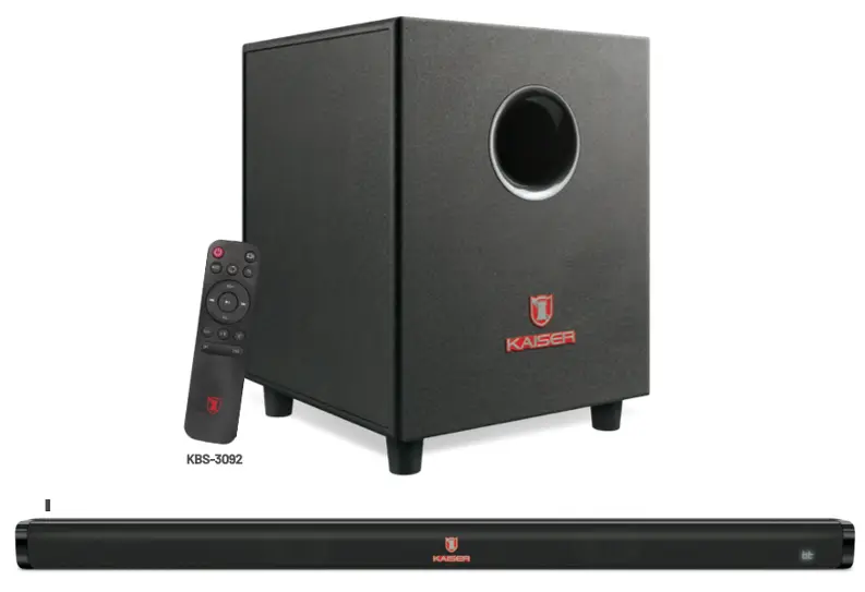 Soundbar 2,1 canales con Bluetooth® y subwoofer KBS-3092