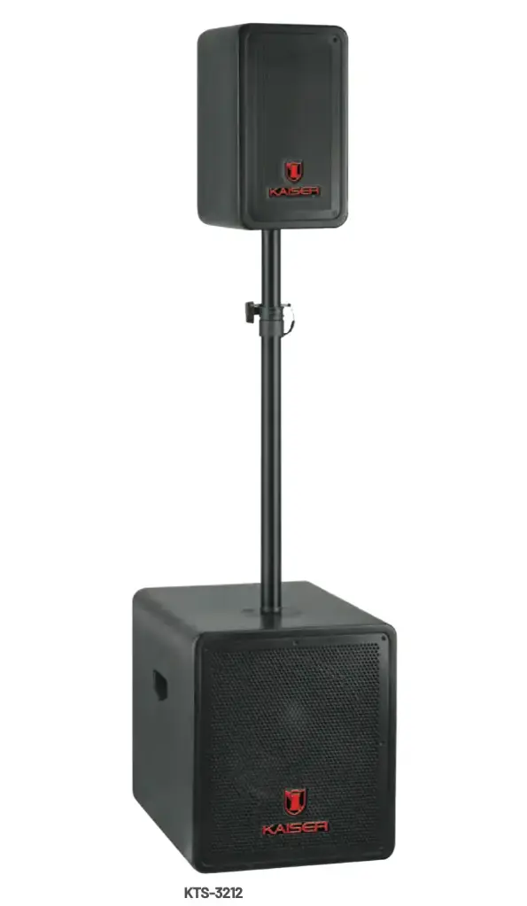 Sistema profesional de torre de 12” con subwoofer KTS-3212