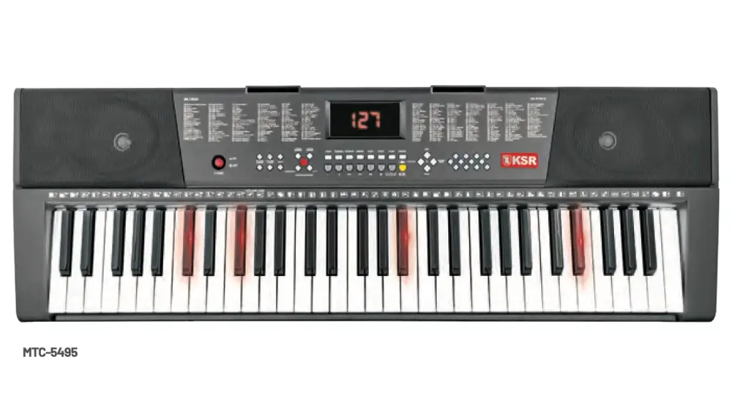 Teclado musical con 61 teclas luminosas MTC-5495