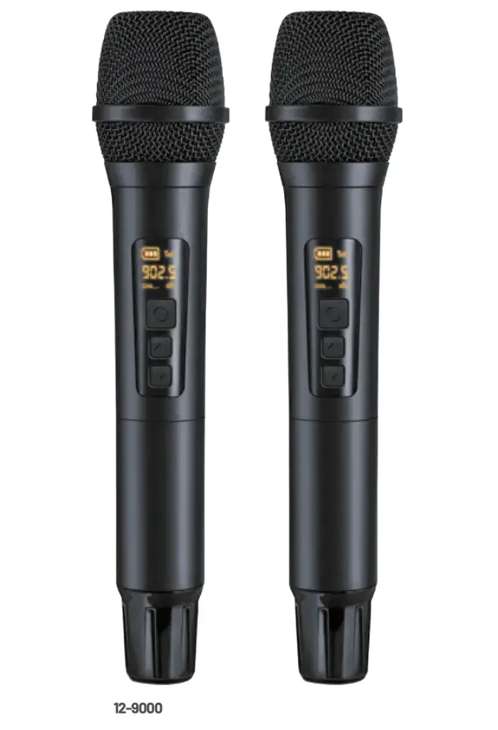 Set de micrófonos inalámbricos UHF 12-9000