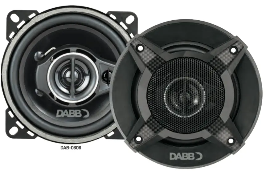 Juego de bocinas 4” con 3 canales DAB-0306