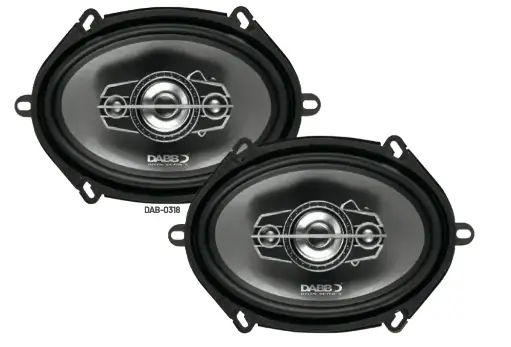 Juego de bocinas 5 x 7 ” con 3 canales DAB-0318