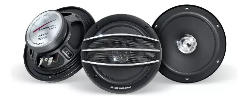 Juego De Bocinas Dual Cone 6.5puLG 500w Audiobahn As61d Color Negro