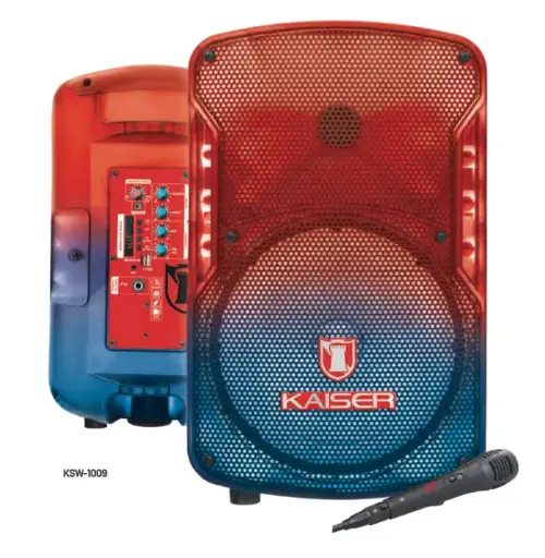 Bafle profesional recargable 8” 15,000W KSW-1009
