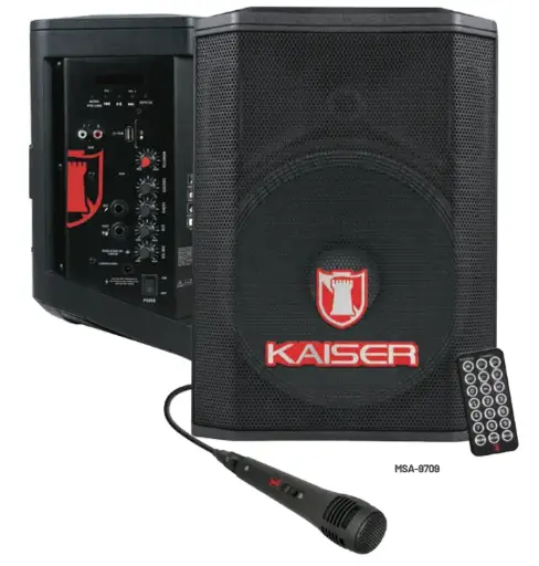 Bafle profesional recargable 8” 12,000W MSA-9709