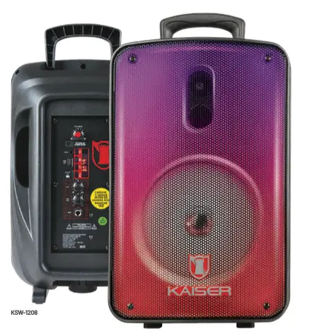 Bafle profesional recargable 8” 6,200 W