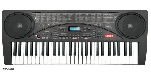 Teclado musical con 54 teclas y micrófono MTC-5480