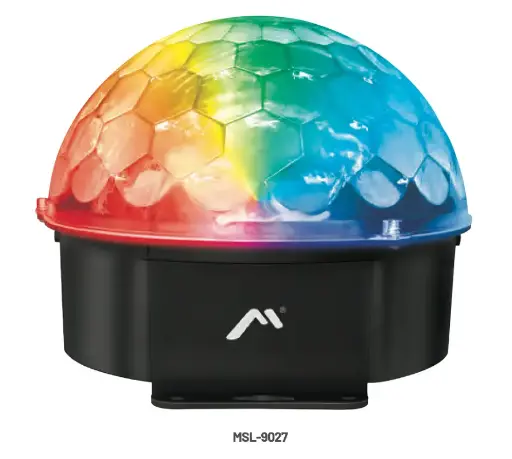 Luz mágica led RGB+YL+PR+WH audio rítmica 5 W