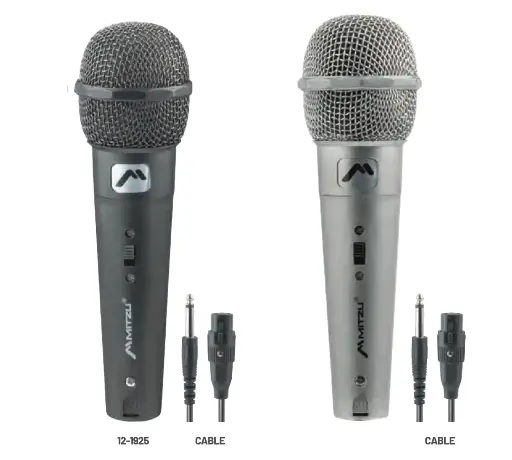 Kit de micrófonos alámbricos y unidireccionales para karaoke