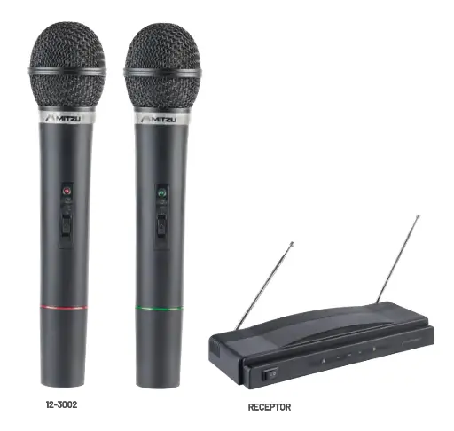 Kit de micrófonos inalámbricos VHF alta calidad 12-3002