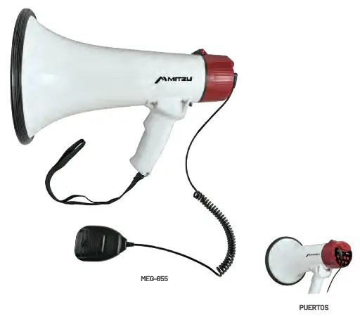 Megáfono recargable 600m de alcance MEG-655