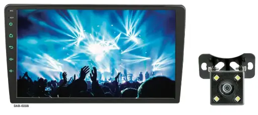 Autoestéreo con pantalla touch, Bluetooth®, CarPlay y Android Auto DAB-0208