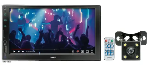 Autoestéreo con pantalla touch, Mirror Link, Bluetooth® y manos libres DAB-0205